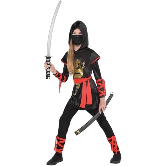 Other - DRAGON NINJA COSTUME FOR KIDS - Black and Red